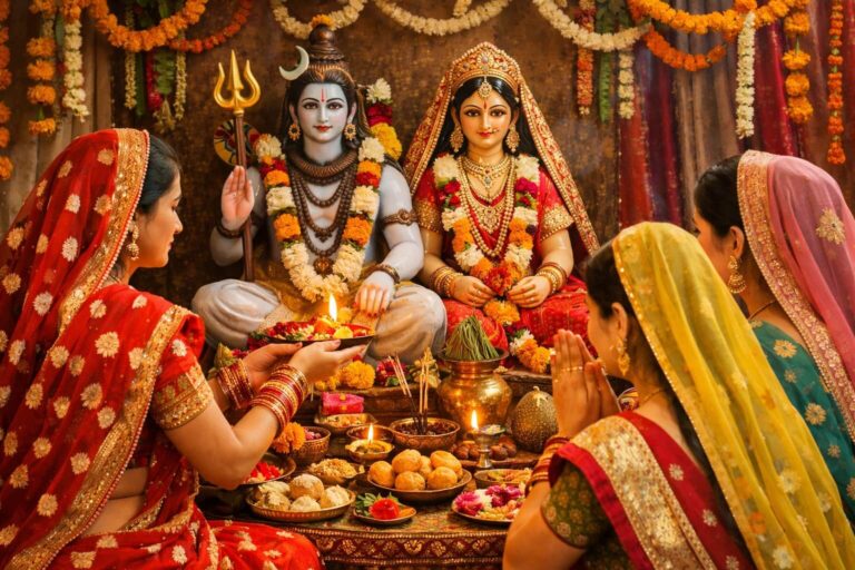 गणगौर व्रत में माता गौरी और भगवान शिव की पूजा