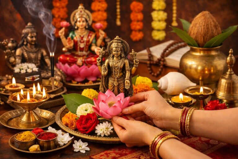 पूजा में फूल चढ़ाने का धार्मिक महत्व