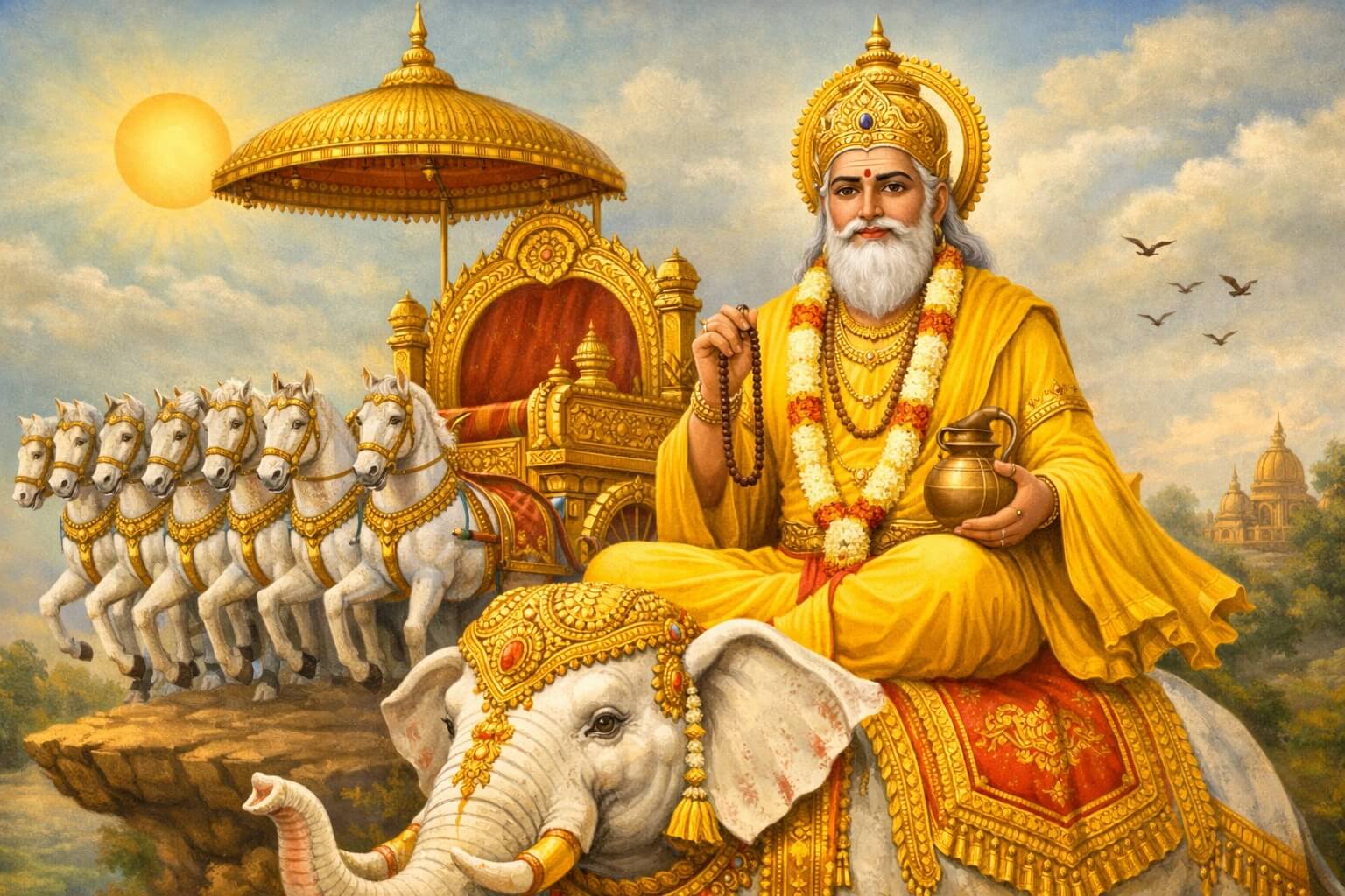 गुरु बृहस्पति देव की प्रतिमा और गुरु मंत्र साधना