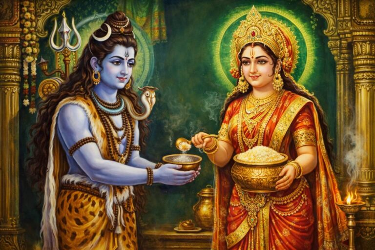 माँ अन्नपूर्णा और भगवान शिव