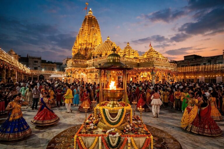 માતા આદ્ય શક્તિની આરતી અને અખંડ દીવો