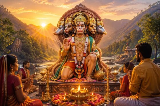 श्री पंचमुखी हनुमान आरती – Shri Panchmukhi Hanuman Aarti