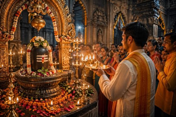 शंकराची आरती – जय जय त्र्यंबकराज गिरिजानाथा- Jay Jay Tryambakraaj Girijaanaath