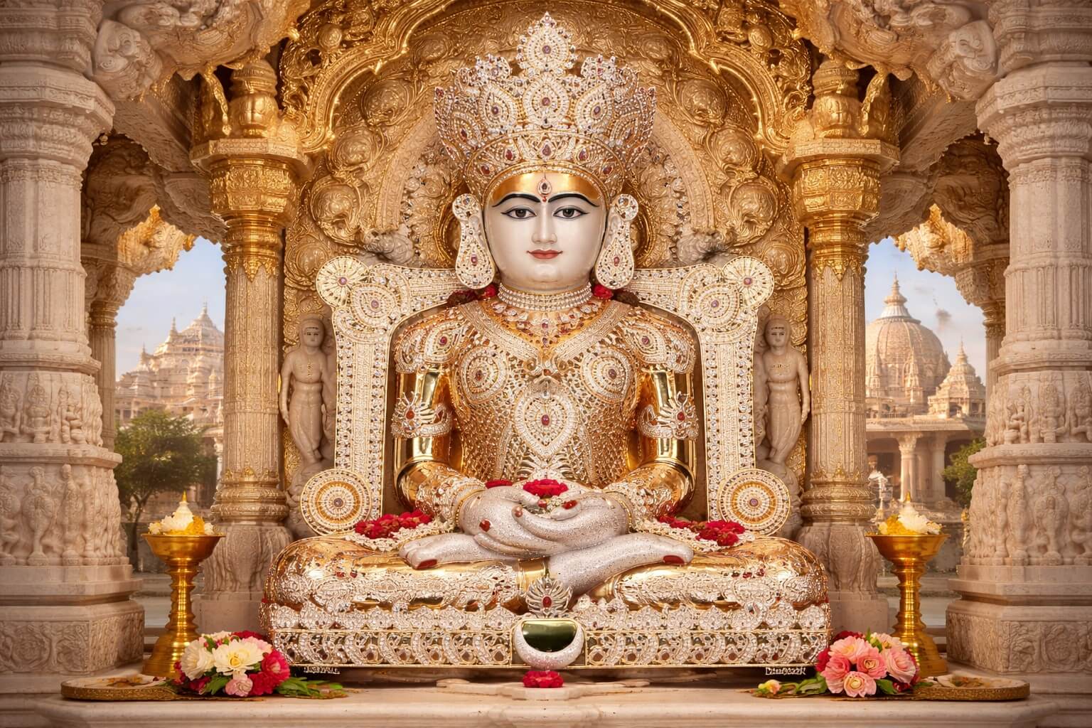 શ્રી ચંદ્રપ્રભુ ભગવાન ધ્યાન સ્થિતિમાં